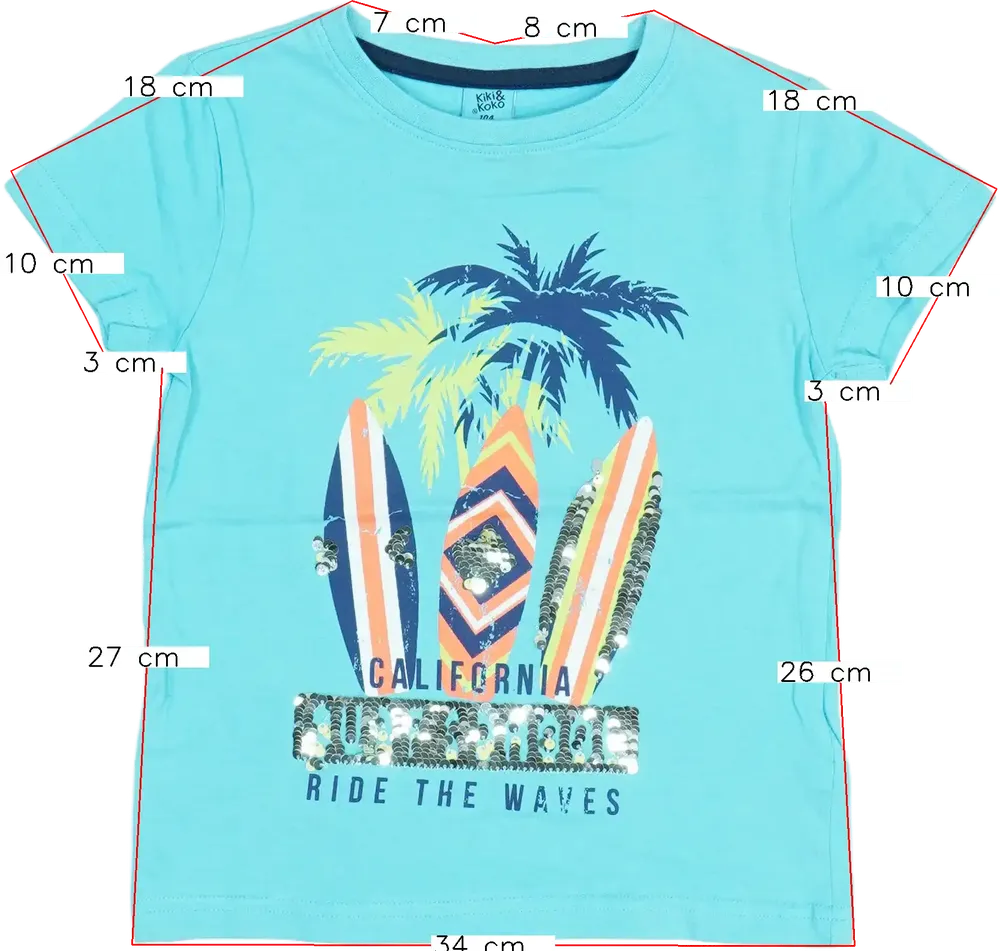 Kék Kiki&amp;Koko Póló EU 104 / UK 4 év / US 4T/XS