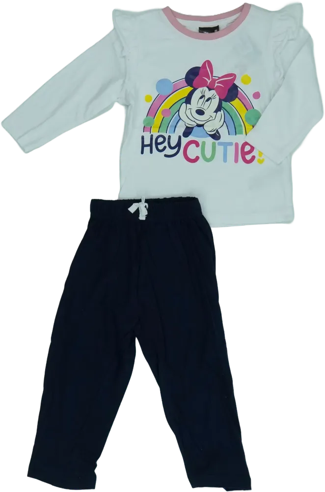 White Disney 2-piece set - Top &amp; Bottom EU 92 / UK 2 years / US 2T