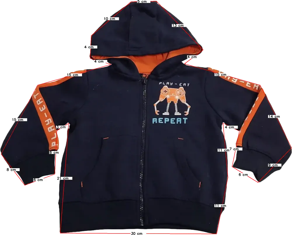 Kék Kiki&amp;Koko Kapucnis pulóver EU 92 / UK 2 év / US 2T