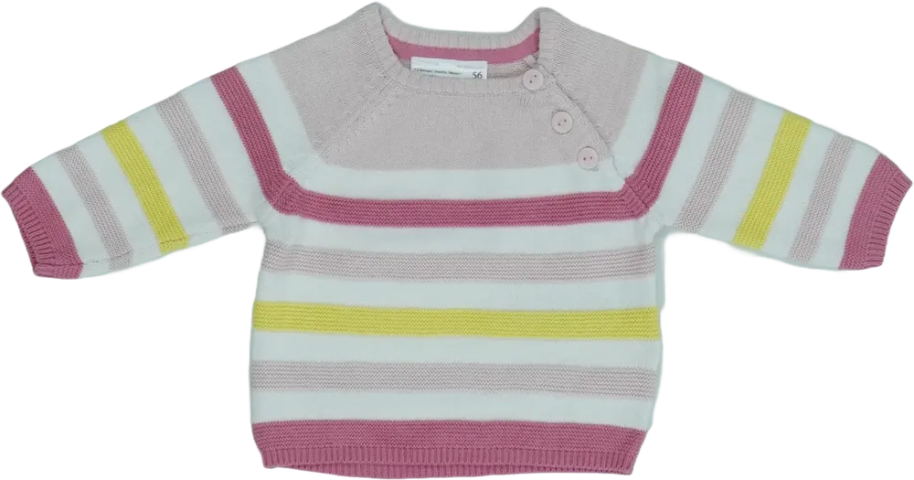 Többszínű Ergee Kötött pulcsi EU 50 / UK Újszülött / US Újszülött