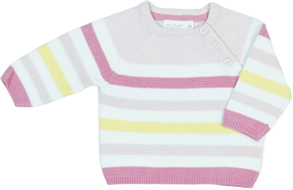 Többszínű Ergee Kötött pulcsi EU 56 / UK Újszülött / US Újszülött