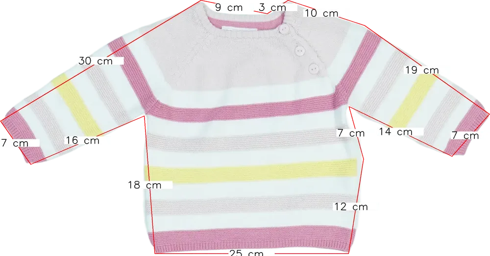 Többszínű Ergee Kötött pulcsi EU 68 / UK 3-6 hónap / US 3-6 hónap