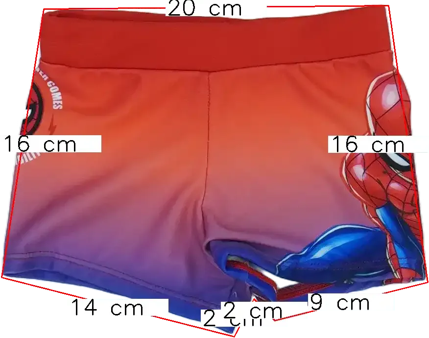 Piros Marvel Fürdőnadrág EU 92 / UK 2 év / US 2T