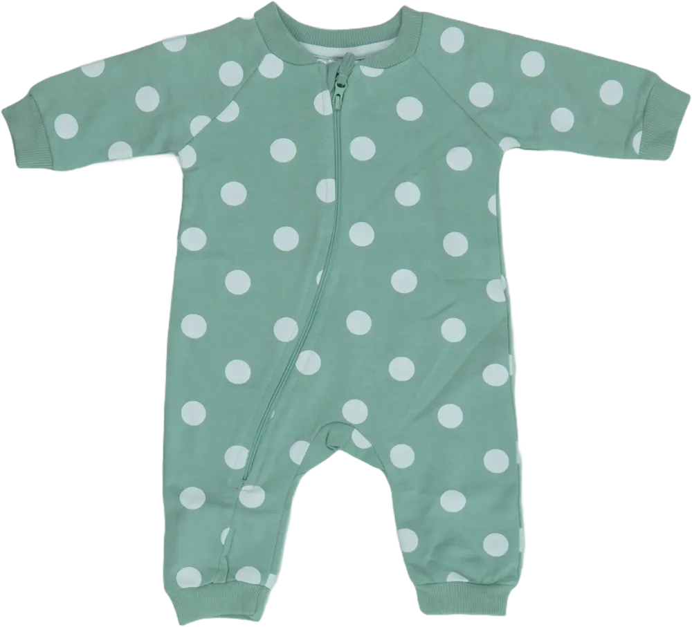 Zöld Ergee Hosszú ujjú rugdalózó EU 50 / UK Újszülött / US Újszülött