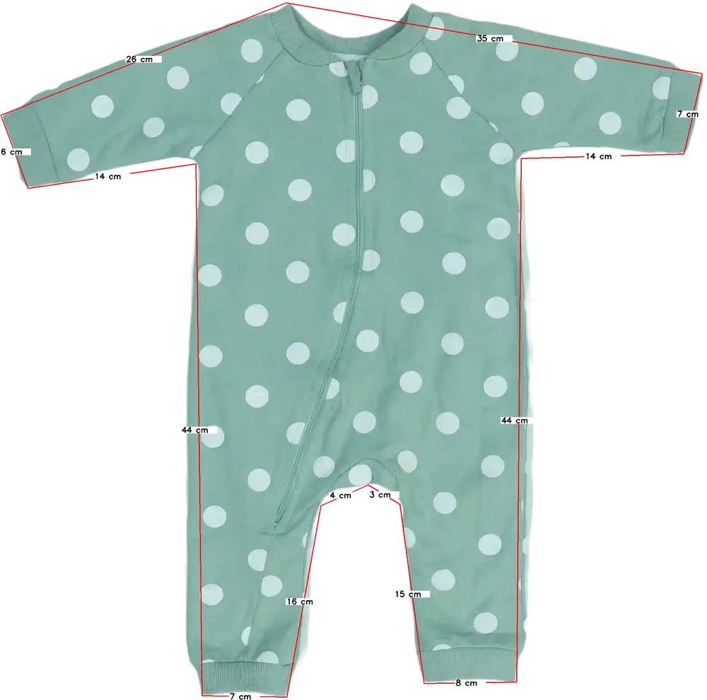 Zöld Ergee Hosszú ujjú rugdalózó EU 68 / UK 3-6 hónap / US 3-6 hónap