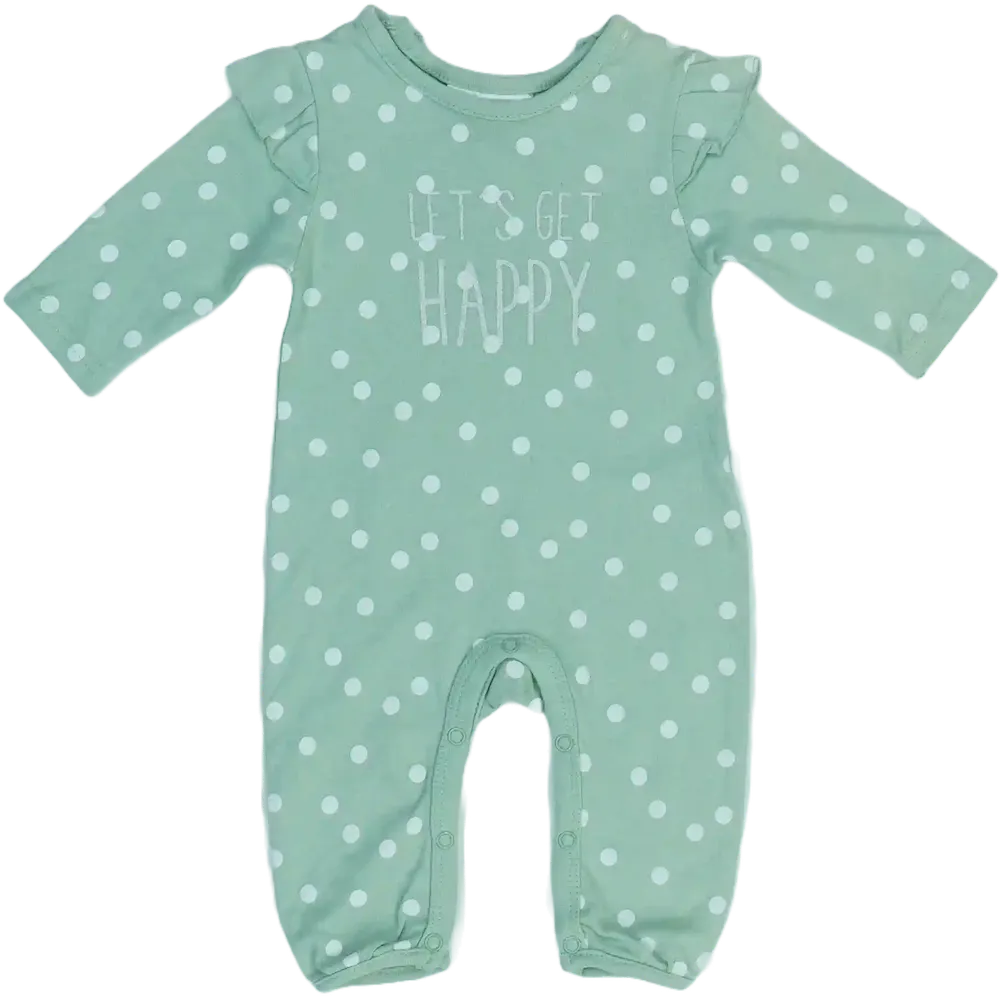 Zöld Ergee Hosszú ujjú rugdalózó EU 56 / UK Újszülött / US Újszülött