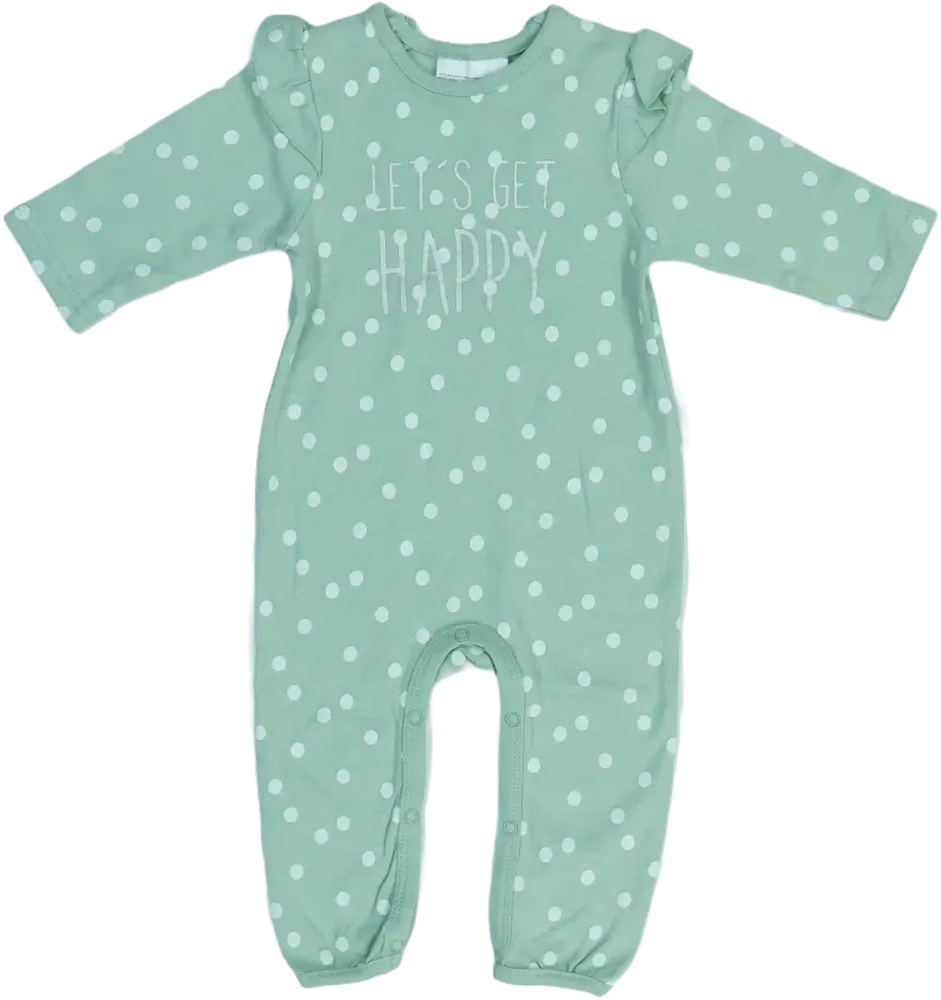 Zöld Ergee Hosszú ujjú rugdalózó EU 68 / UK 3-6 hónap / US 3-6 hónap