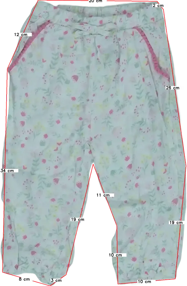 Fehér Ergee Hosszúnadrág EU 68 / UK 3-6 hónap / US 3-6 hónap