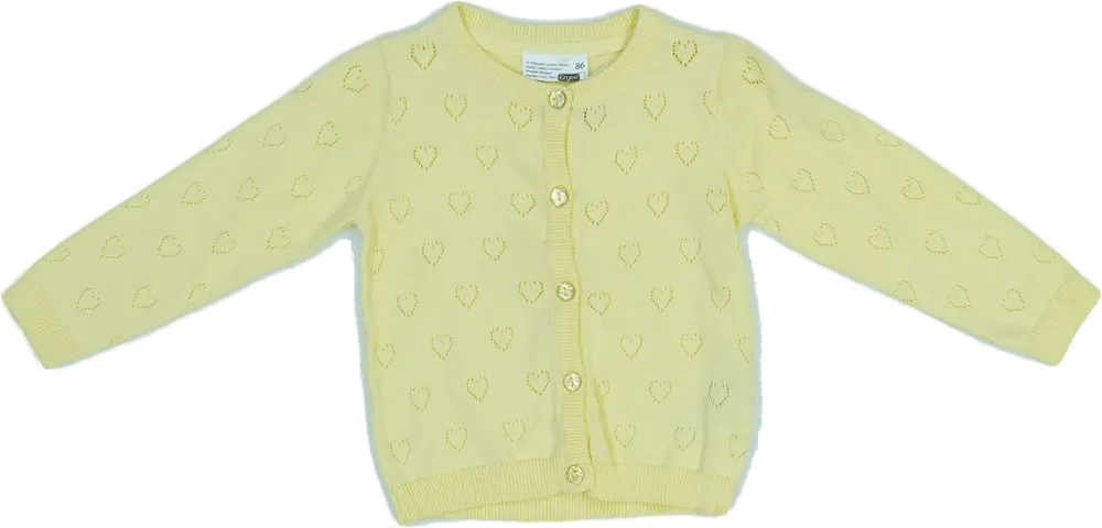 Sárga Ergee Kardigán EU 80 / UK 9-12 hónap / US 12 hónap