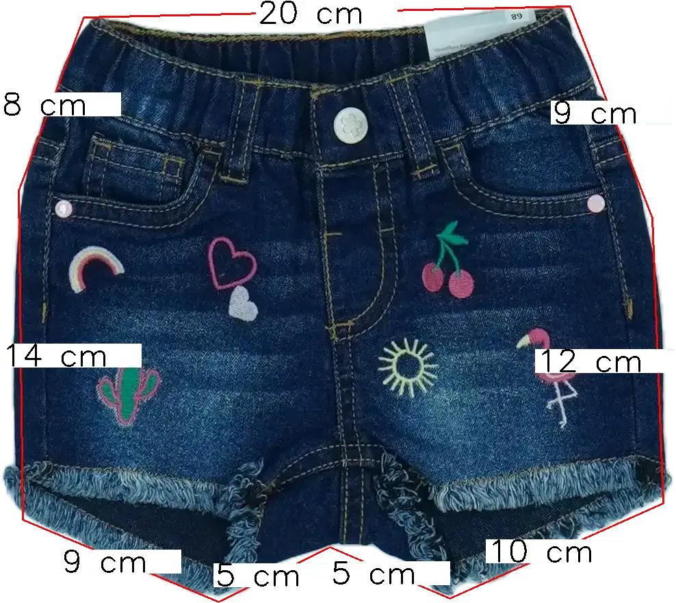 Kék Ergee Rövidnadrág EU 68 / UK 3-6 hónap / US 3-6 hónap