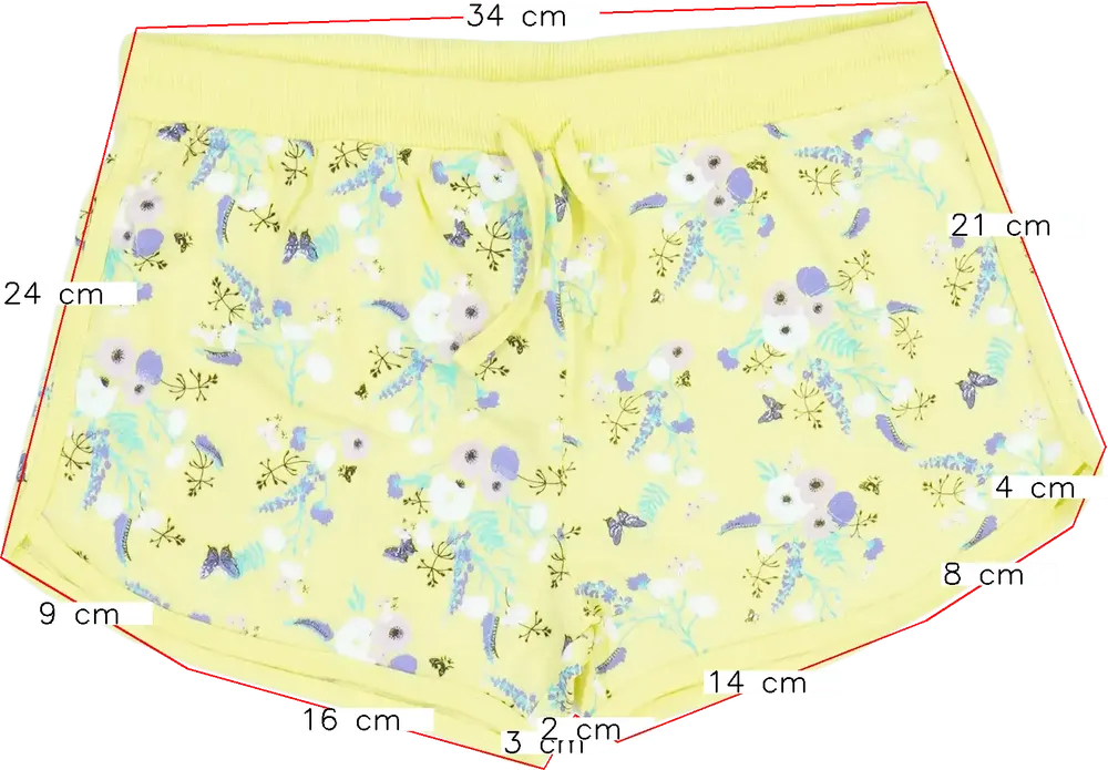 Sárga Y.F.K. Rövidnadrág EU 158 / UK 13 év / US 14 év/XL