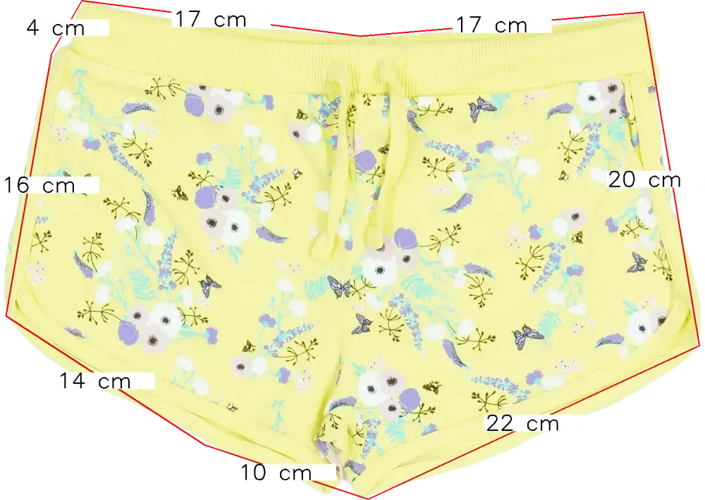 Sárga Y.F.K. Rövidnadrág EU 134 / UK 9 év / US 9 év/L