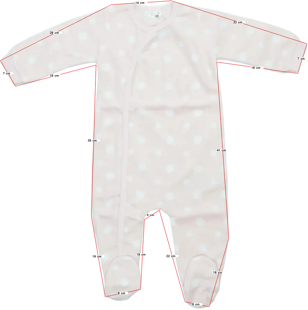 Rózsaszín Ergee Hosszú ujjú rugdalózó EU 80 / UK 9-12 hónap / US 12 hónap