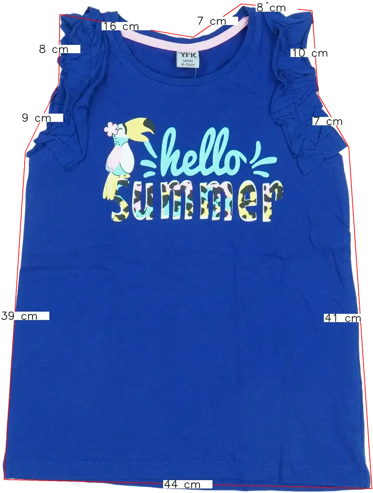 Blue Y.F.K. Tank top EU 146 / UK 11 years / US 12 years/L