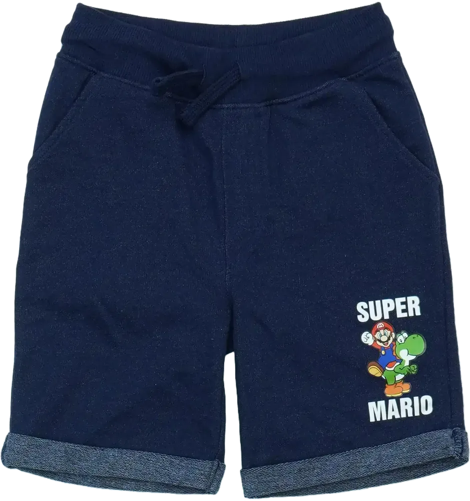 Kék Super Mario Rövidnadrág EU 110 / UK 5 év / US 5 év/XS