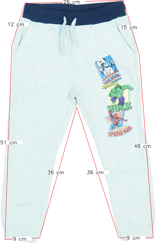 Szürke Marvel Melegítőnadrág EU 110 / UK 5 év / US 5 év/XS