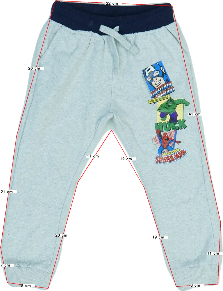 Szürke Marvel Melegítőnadrág EU 98 / UK 3 év / US 3T