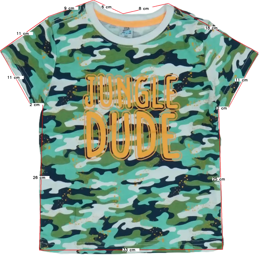 Terepszínű Kiki&amp;Koko Póló EU 104 / UK 4 év / US 4T/XS