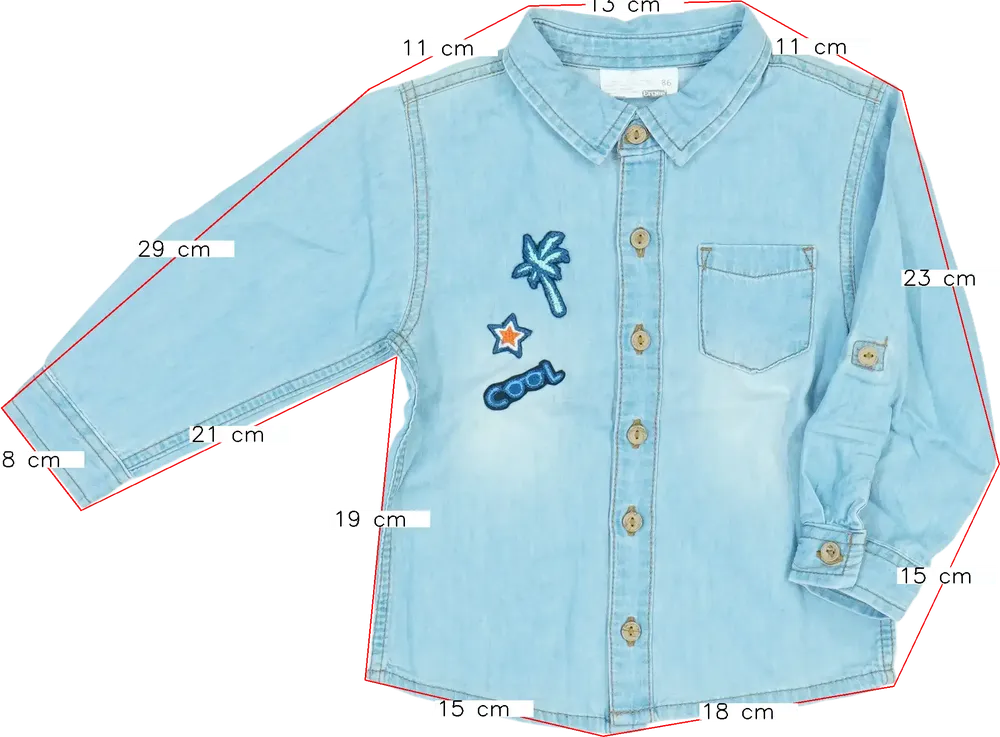 Kék Ergee Ing EU 86 / UK 12-18 hónap / US 18 hónap