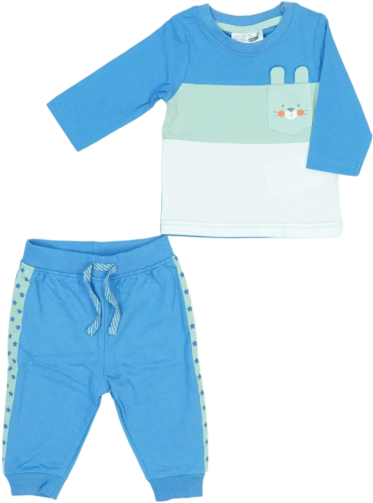 Blue Ergee 2-piece set - Top &amp; Bottom EU 68 / UK 3-6 months / US 3-6 months