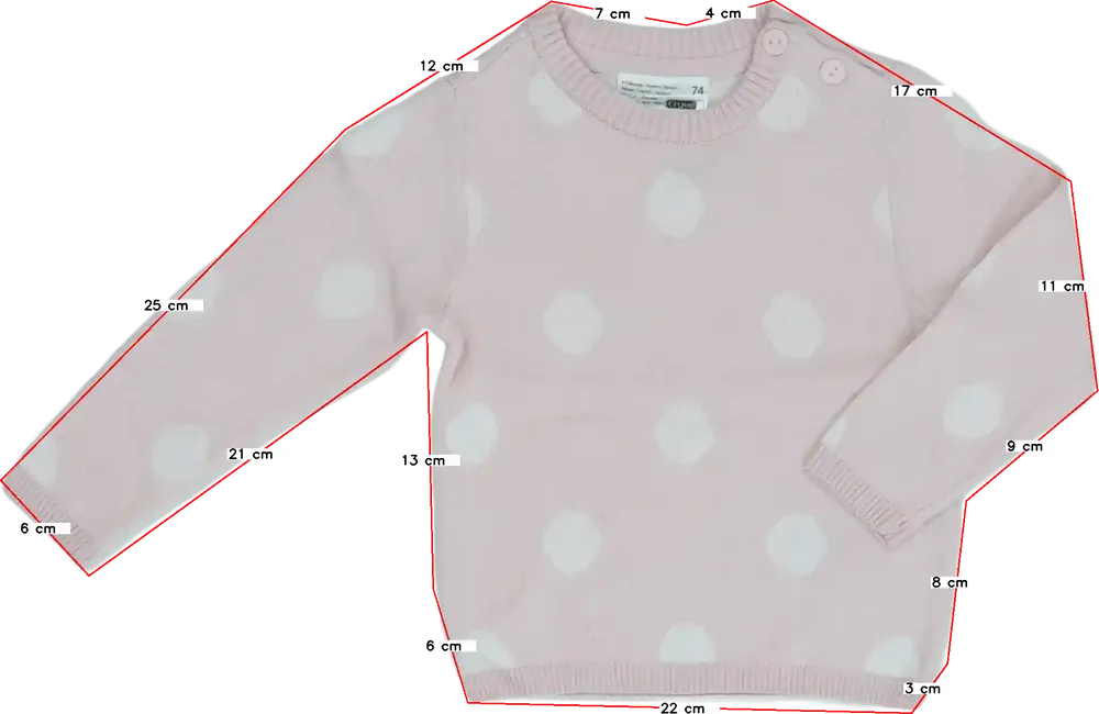 Rózsaszín Ergee Kötött pulcsi EU 68 / UK 3-6 hónap / US 3-6 hónap