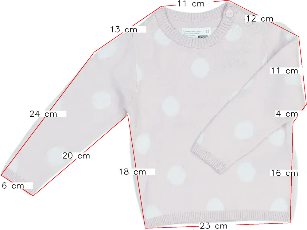 Rózsaszín Ergee Kötött pulcsi EU 74 / UK 6-9 hónap / US 6-9 hónap