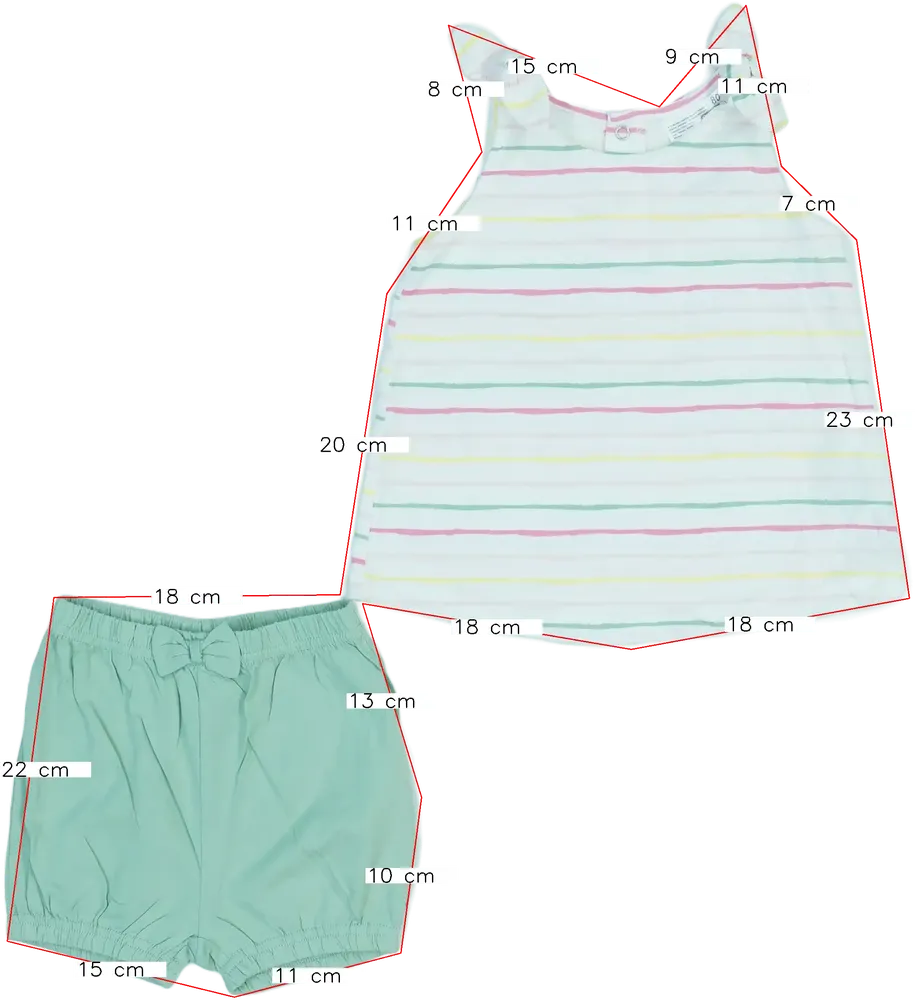 Multicoloured Ergee 2-piece set - Top &amp; Bottom EU 80 / UK 9-12 months / US 12 months