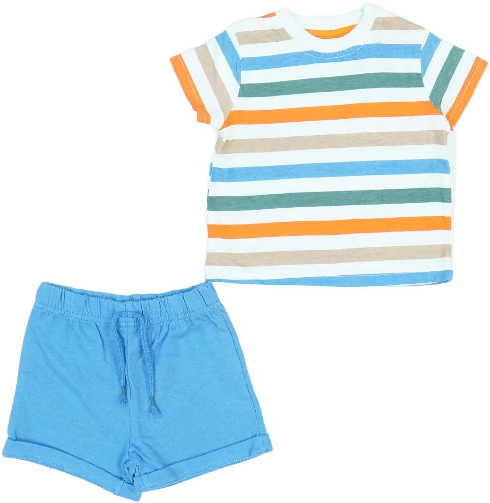 Többszínű Ergee 2 részes szett - Felsőruházat és nadrág EU 68 / UK 3-6 hónap / US 3-6 hónap