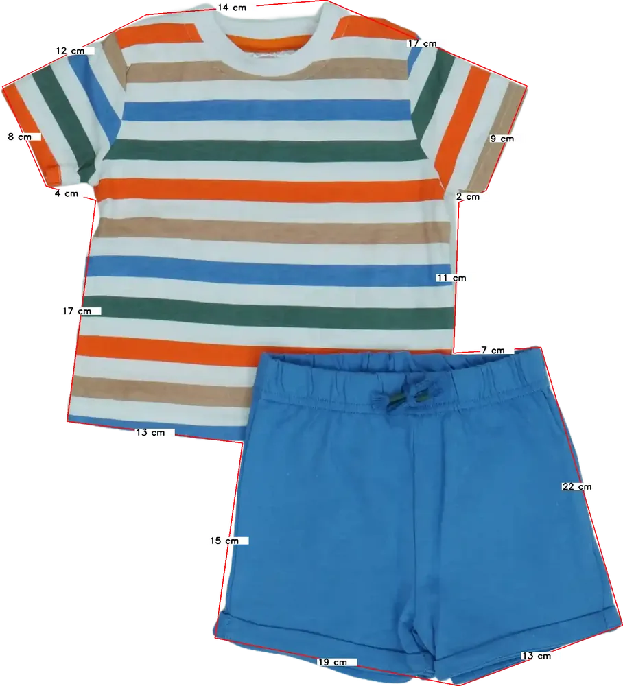Többszínű Ergee 2 részes szett - Felsőruházat és nadrág EU 86 / UK 12-18 hónap / US 18 hónap