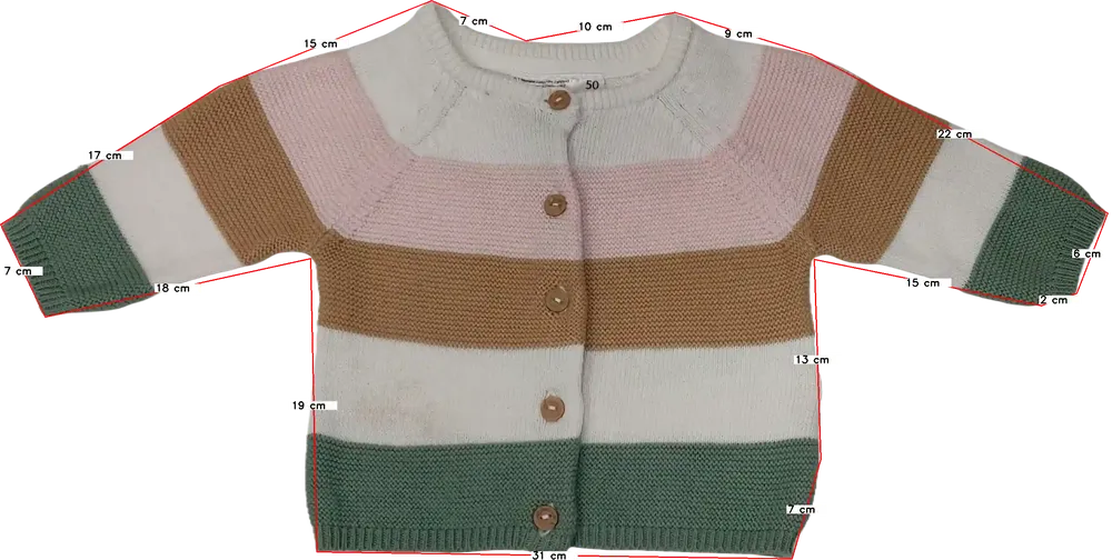 Többszínű Ergee Kötött pulcsi EU 62 / UK 0-3 hónap / US 0-3 hónap