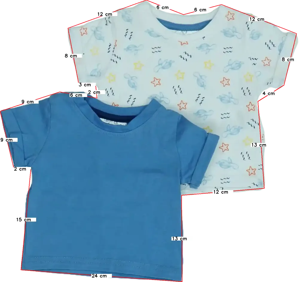 Multicoloured Ergee 2-piece set - Top EU 56 / UK Newborn / US Newborn