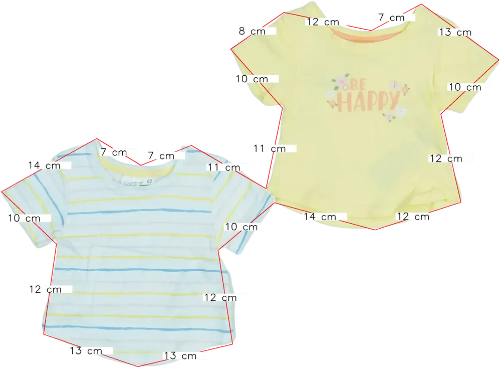 Multicoloured Ergee 2-piece set - Top EU 62 / UK 0-3 months / US 0-3 months