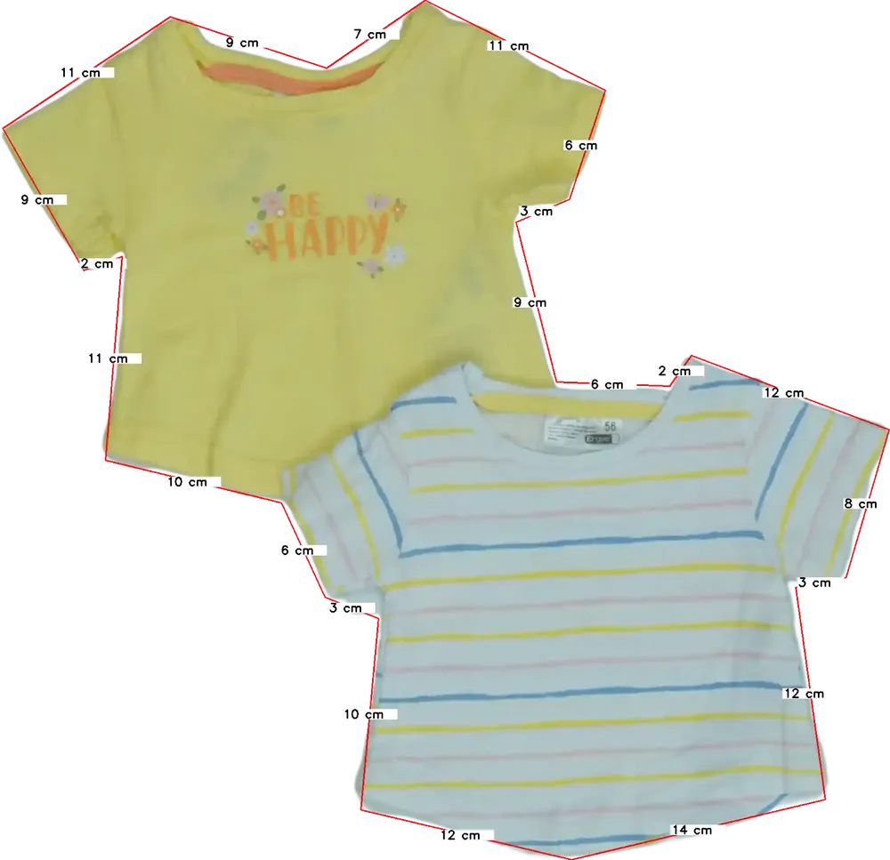 Multicoloured Ergee 2-piece set - Top EU 50 / UK Newborn / US Newborn
