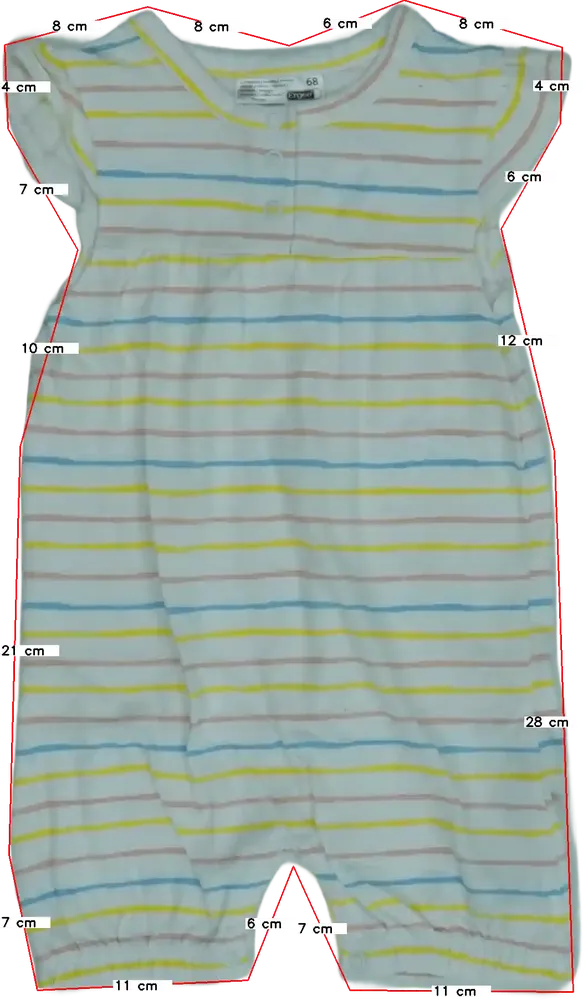 Fehér Ergee Napozó EU 68 / UK 3-6 hónap / US 3-6 hónap