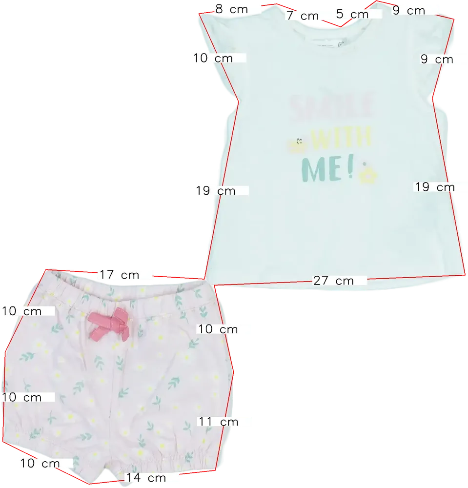 Többszínű Ergee 2 részes szett - Felsőruházat és nadrág EU 62 / UK 0-3 hónap / US 0-3 hónap