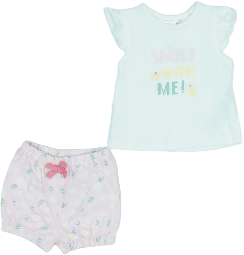 Többszínű Ergee 2 részes szett - Felsőruházat és nadrág EU 62 / UK 0-3 hónap / US 0-3 hónap