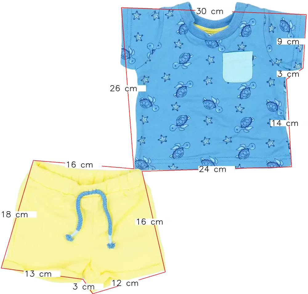 Többszínű Ergee 2 részes szett - Felsőruházat és nadrág EU 56 / UK Újszülött / US Újszülött