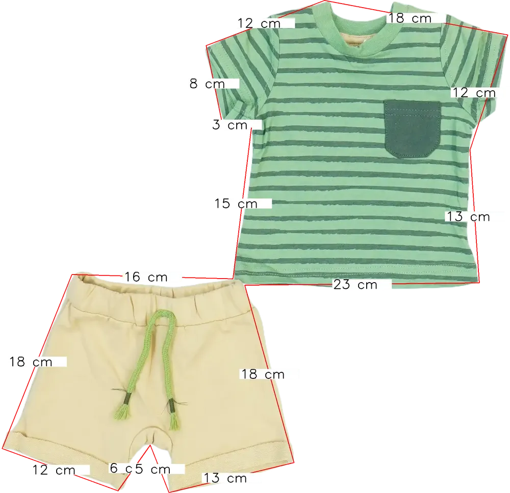 Többszínű Ergee 2 részes szett - Felsőruházat és nadrág EU 56 / UK Újszülött / US Újszülött