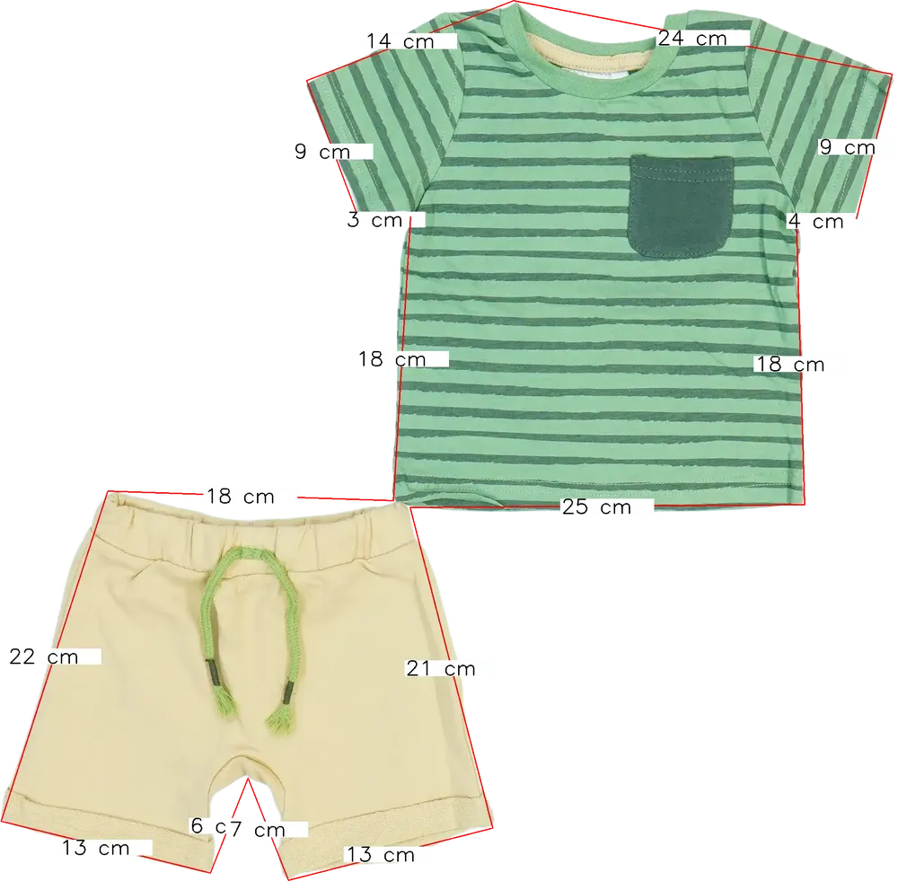 Többszínű Ergee 2 részes szett - Felsőruházat és nadrág EU 68 / UK 3-6 hónap / US 3-6 hónap