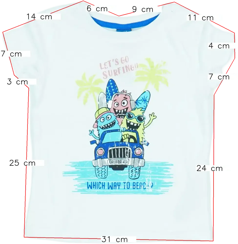 Fehér Kiki&amp;Koko Póló EU 92 / UK 2 év / US 2T