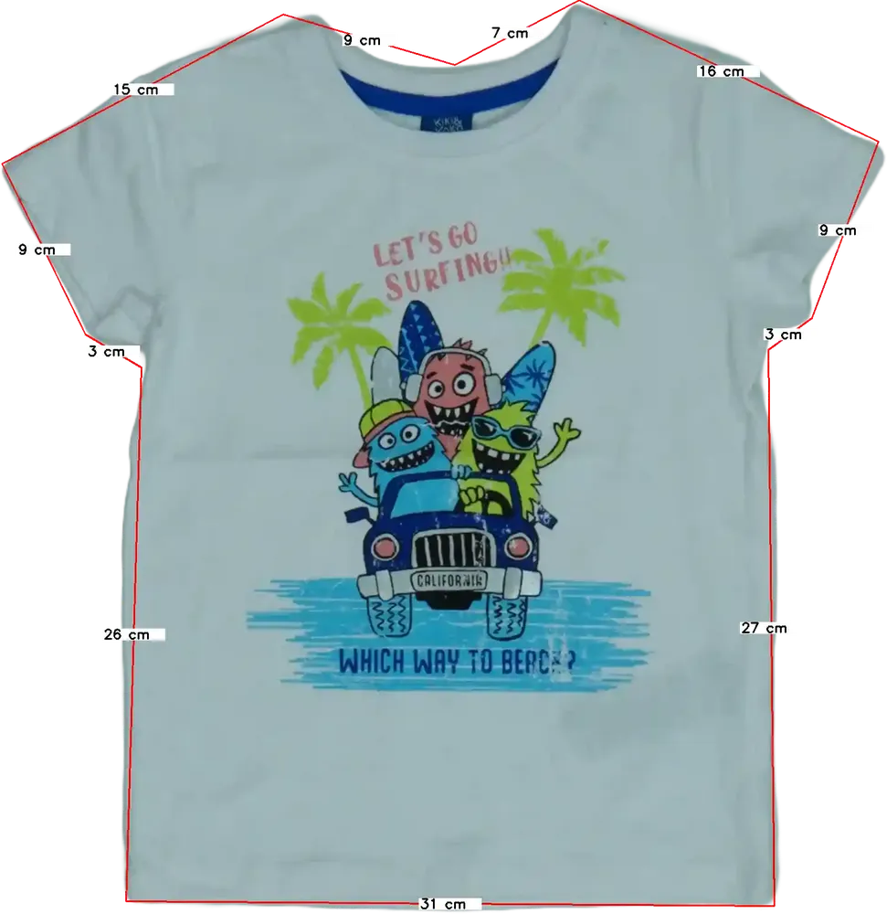 Fehér Kiki&amp;Koko Póló EU 98 / UK 3 év / US 3T