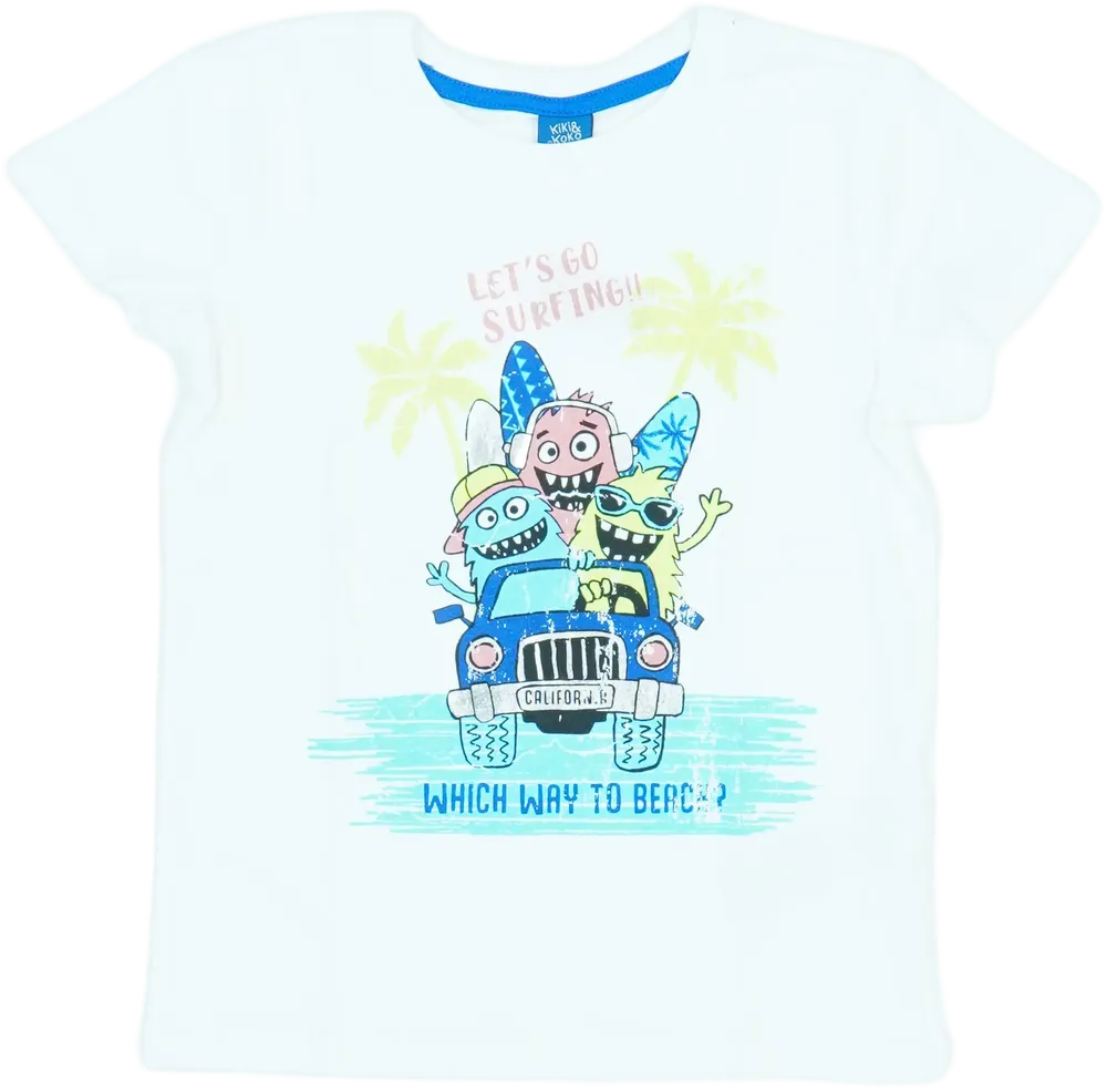 Fehér Kiki&amp;Koko Póló EU 122 / UK 7 év / US 7 év/M