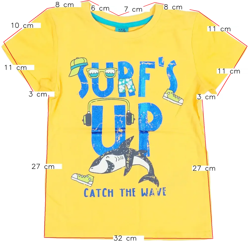 Sárga Kiki&amp;Koko Póló EU 110 / UK 5 év / US 5 év/XS