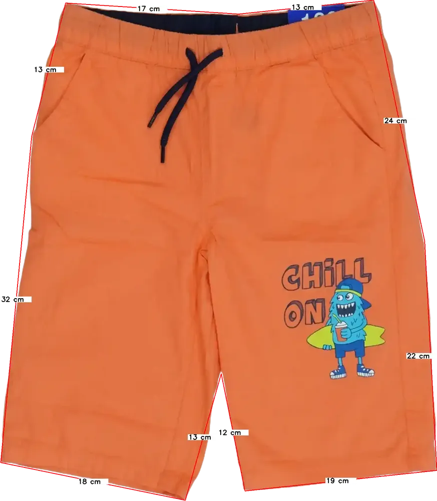 Sárga (narancs) Kiki&amp;Koko Rövidnadrág EU 128 / UK 8 év / US 8 év/M