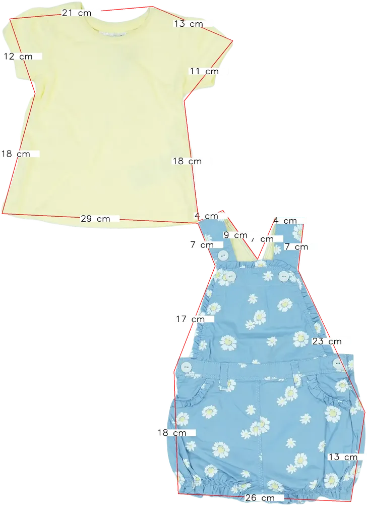 Multicoloured Ergee 2-piece set - Top &amp; Bottom EU 74 / UK 6-9 months / US 6-9 months