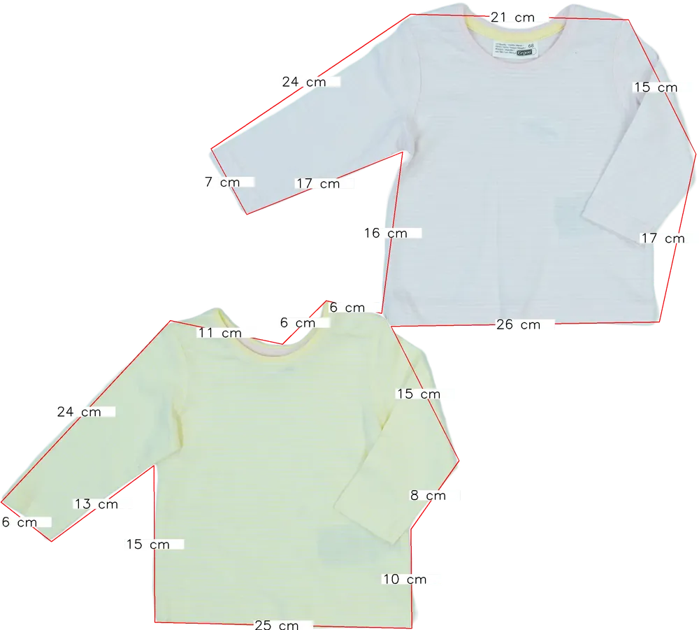 Multicoloured Ergee 2-piece set - Top EU 68 / UK 3-6 months / US 3-6 months