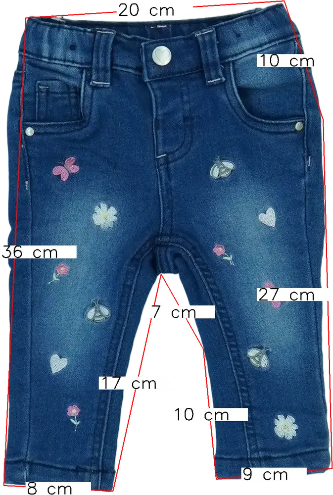 Kék Ergee Farmernadrág EU 68 / UK 3-6 hónap / US 3-6 hónap