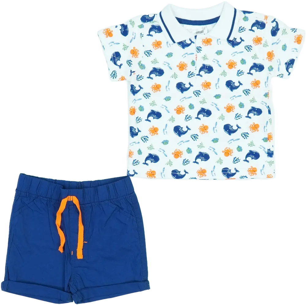 Multicoloured Ergee 2-piece set - Top &amp; Bottom EU 68 / UK 3-6 months / US 3-6 months