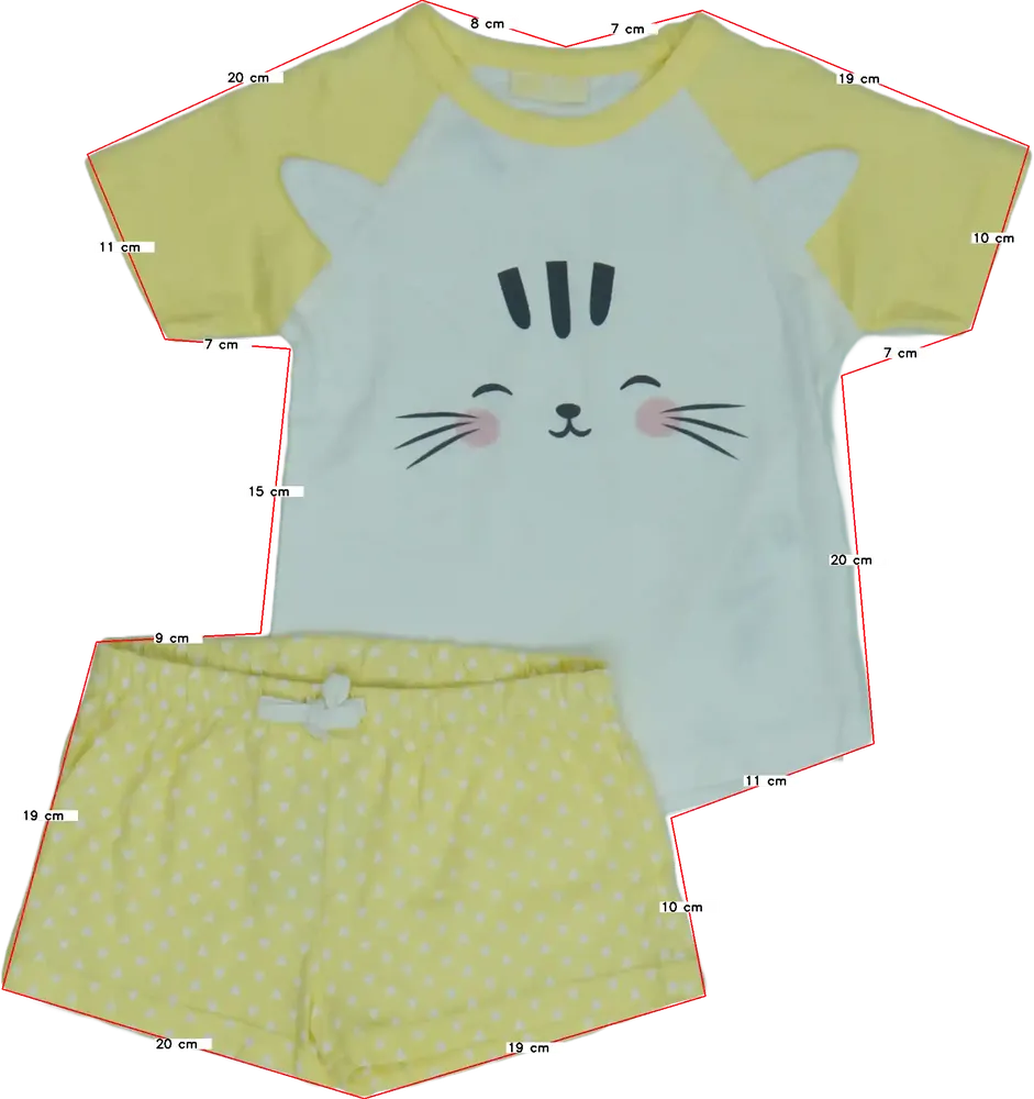 Sárga Kiki&amp;Koko 2 részes szett - Felsőruházat és nadrág EU 92 / UK 2 év / US 2T