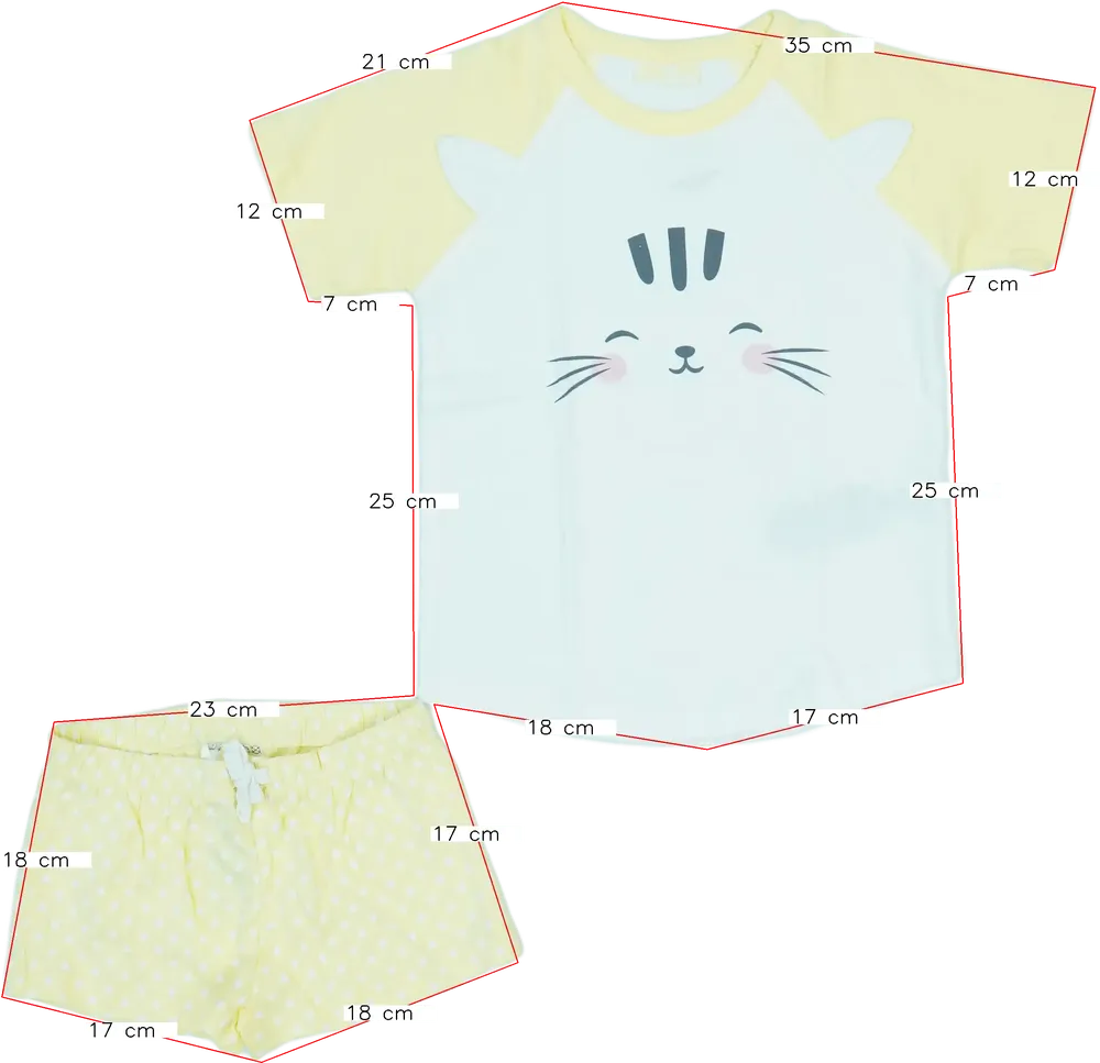 Yellow Kiki&amp;Koko 2-piece set - Top &amp; Bottom EU 104 / UK 4 years / US 4T/XS